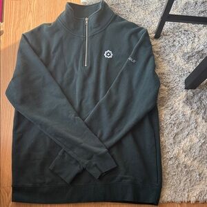 Women’s  Forest Green Zip-Up Sweater